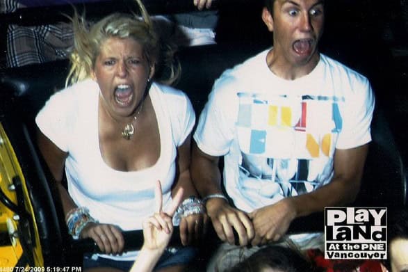 roller coaster scared