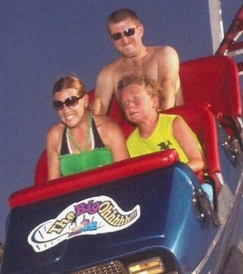 roller coaster terrified