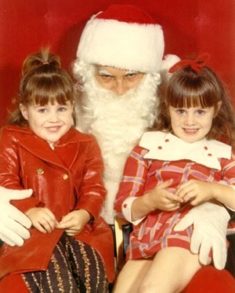 santa funny lap