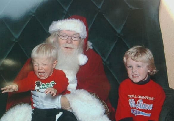 santa lap creepy
