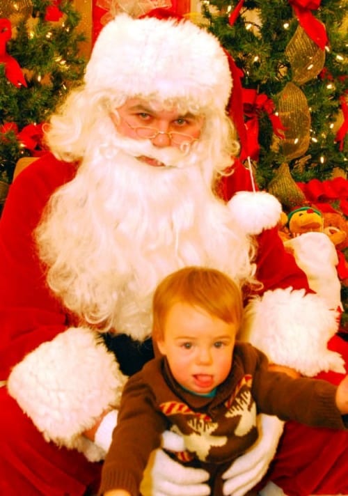 santa scary look