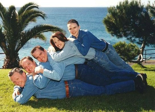 scary family portrait