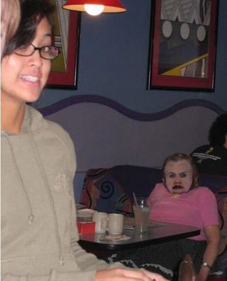 scary lady photo