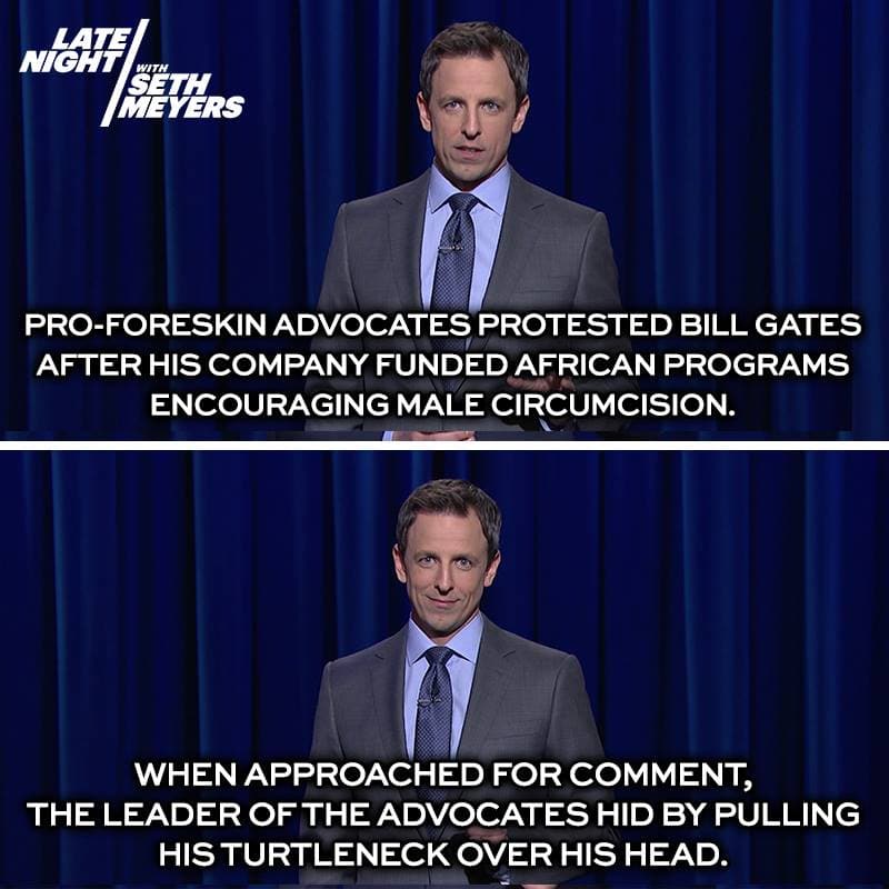 seth meyers foreskin