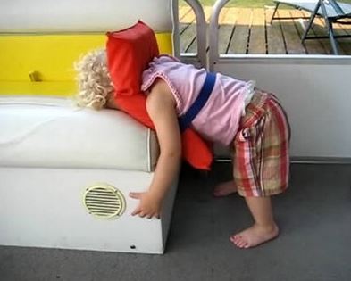 sleeping funny