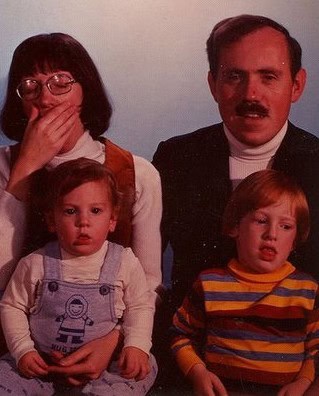 sleepy family portrait