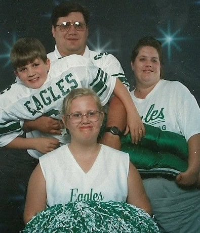 sports family portrait