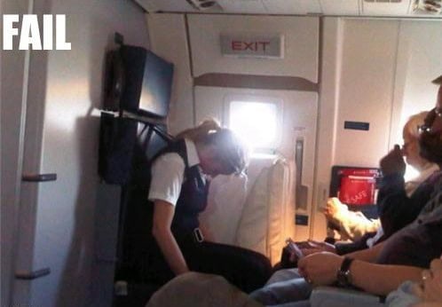 stewardess fails