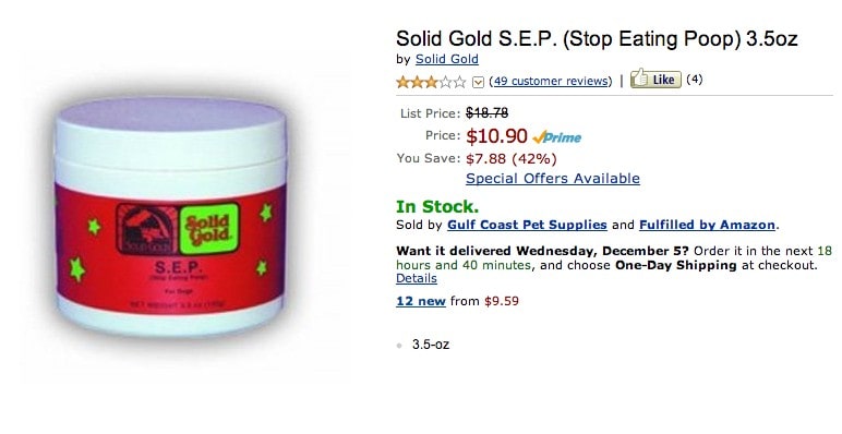 stop eating poop