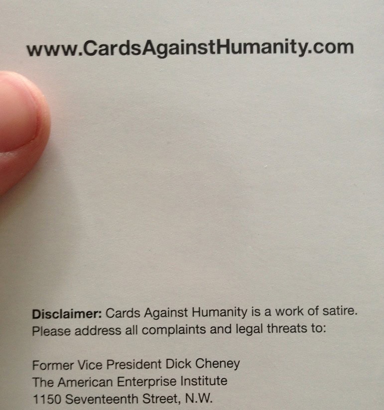 stupid disclaimer