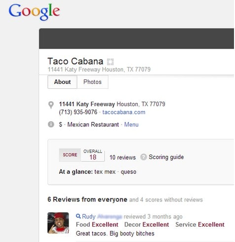 taco cabana review