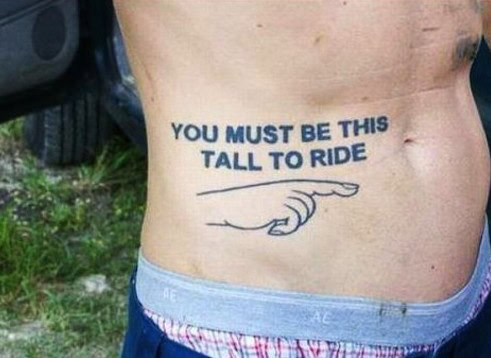 this tall to ride tattoo