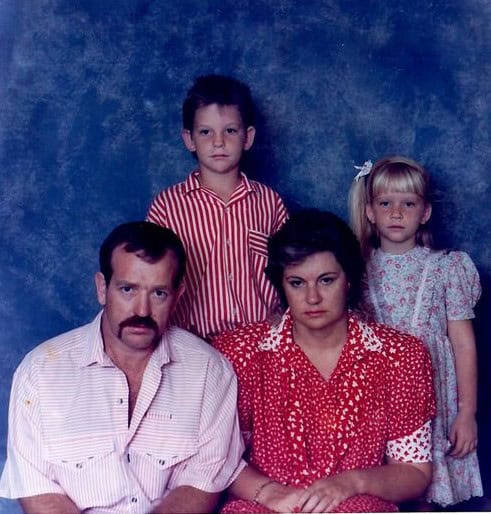 unhappy family portrait