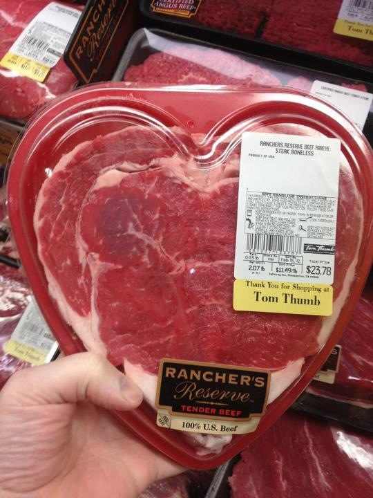valentines meat