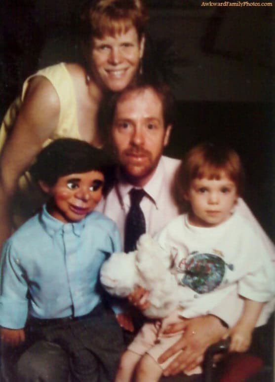 ventriliquist family portrait