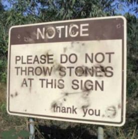 warning sign funniest ever