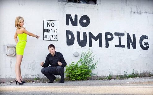 weird engagement photos