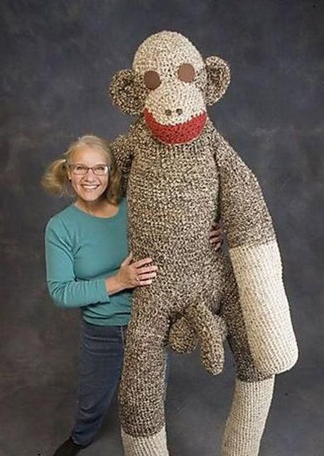 weird monkey photo