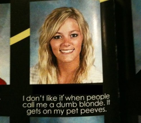 yearbook quote blonde