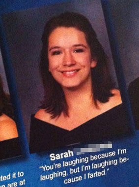 yearbook quote fart