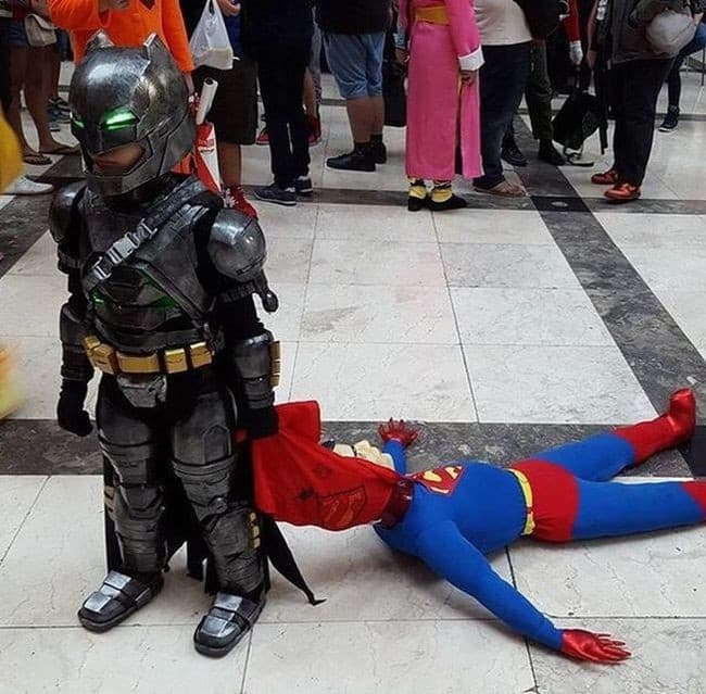kids dressed as batman work harder