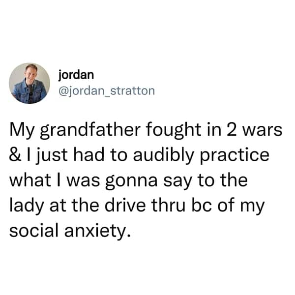 practice what to say drive thru anxiety meme