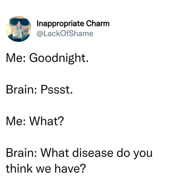 goodnight anxiety meme