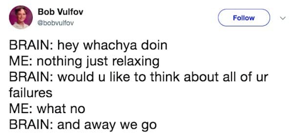 just relaxing anxiety meme