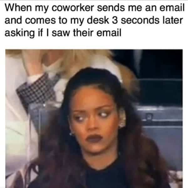 co-worker comes to desk funny meme