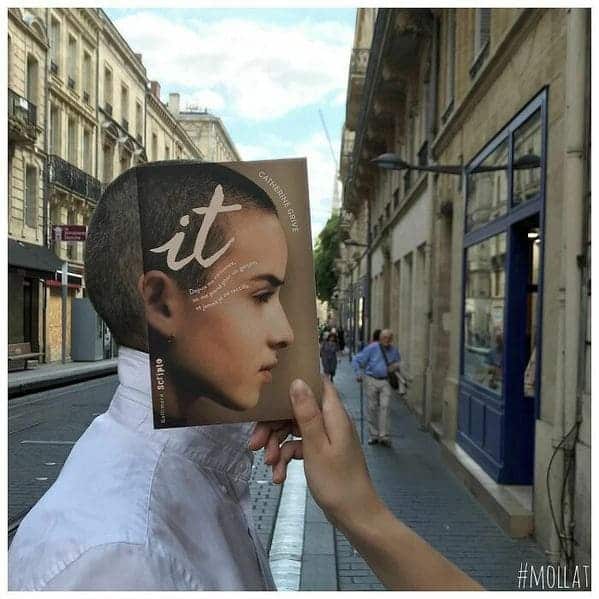 Bookface challenge, librarians and booksellers on instagram and Facebook, fun photos of books, literature porn, lit, reading, cool pics, cute, funny, faces, book covers
