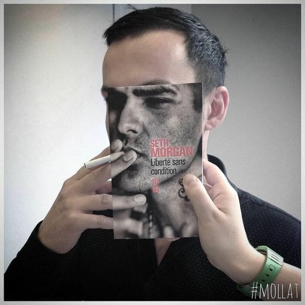 Bookface challenge, librarians and booksellers on instagram and Facebook, fun photos of books, literature porn, lit, reading, cool pics, cute, funny, faces, book covers