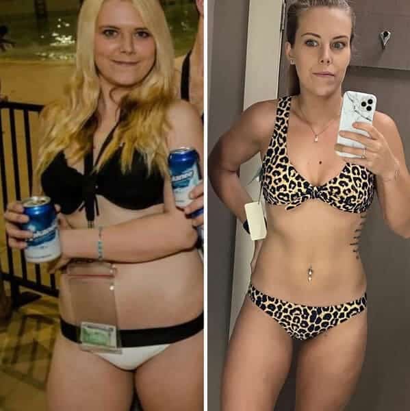 Same weight different size women, body transformations, weight loss goals, body goals, looking good, feeling good, dieting, exercise, same weight different size body transformations