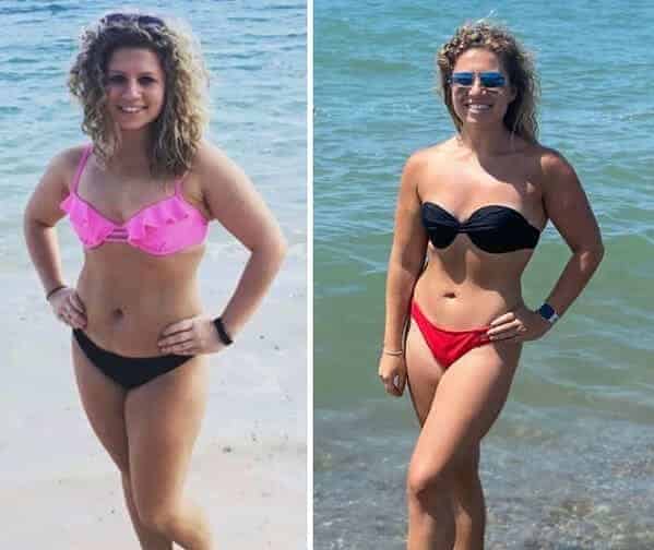 Same weight different size women, body transformations, weight loss goals, body goals, looking good, feeling good, dieting, exercise, same weight different size body transformations
