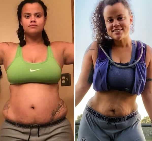 Same weight different size women, body transformations, weight loss goals, body goals, looking good, feeling good, dieting, exercise, same weight different size body transformations