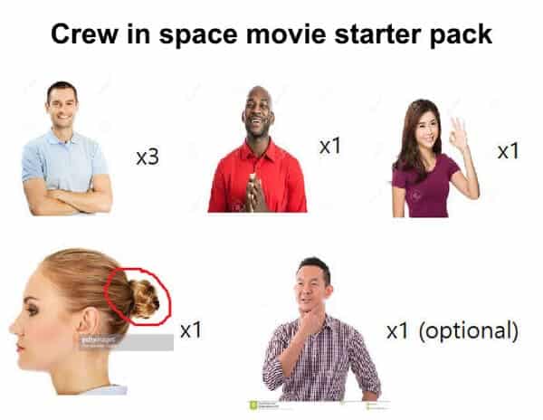 crew in space movie starter pack