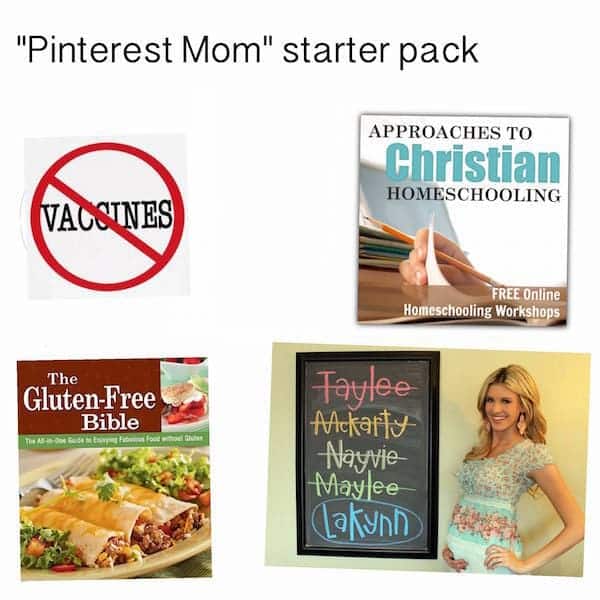 pinterest mom starter pack
