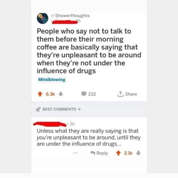 under the influence funny coffee meme