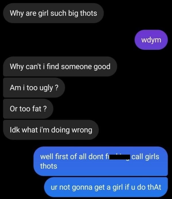 R Niceguys, nice guys reddit, men being rude to women, bad man texts, texting on dating apps, nice dudes being awful, women replying to rude jerks, friend zone, trashy 