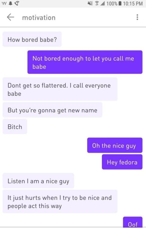 R Niceguys, nice guys reddit, men being rude to women, bad man texts, texting on dating apps, nice dudes being awful, women replying to rude jerks, friend zone, trashy 