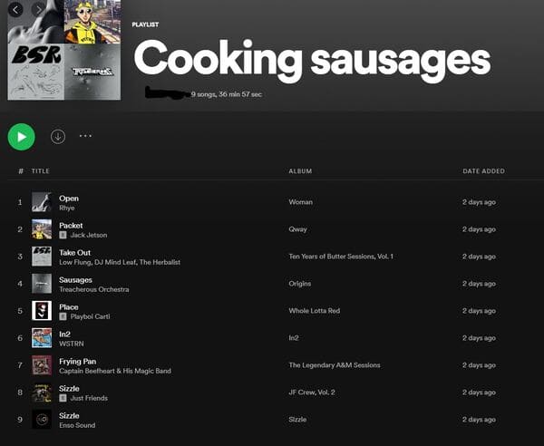 weird spotify playlists