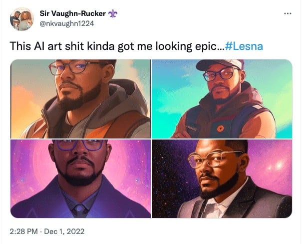 AI art selfies