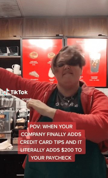 starbucks credit card tipping