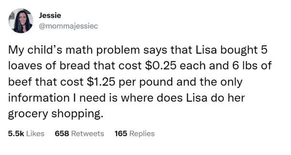 math meme - shopping