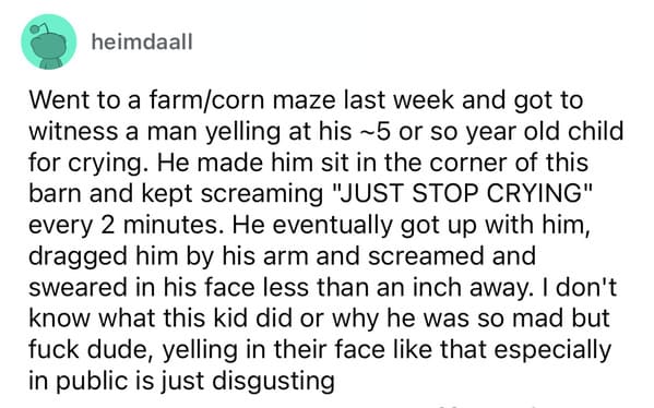 signs of bad parenting reddit
