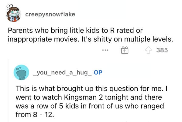 signs of bad parenting reddit