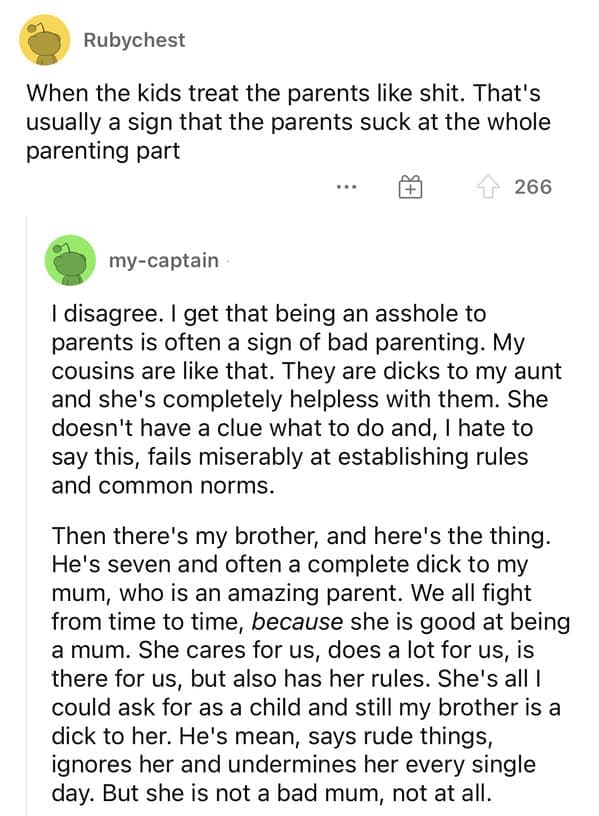 signs of bad parenting reddit