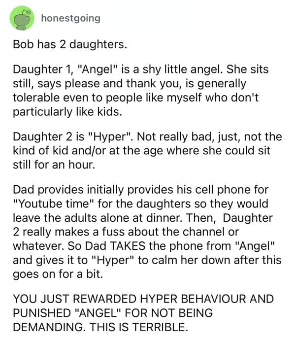 signs of bad parenting reddit